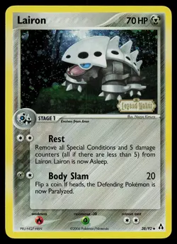 Pokemon Card - Lairon Legend Maker 38/92 Reverse Holo Stamped - Image 1