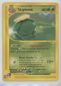 Skiploom Pokemon e-Card Series Aquapolis #60 2002 - Image 1