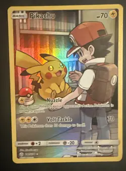 Pokemon TCG Pikachu Card #241/236 Cosmic Eclipse Secret Rare - Image 1