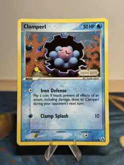 Clamperl 51/92 Ex Legend Maker Reverse Holo Foil Stamped Pokemon Card LP - Image 1