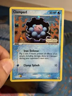 Clamperl 51/92 Ex Legend Maker Reverse Holo Foil Stamped Pokemon Card LP - Image 3