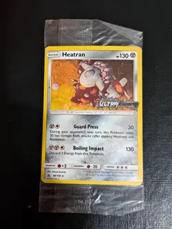 Pokemon Heatran SEALED Holo Rare Promo Stamp Ultra Prism Set 88/156 Card - Image 1