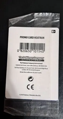 Pokemon Heatran SEALED Holo Rare Promo Stamp Ultra Prism Set 88/156 Card - Image 2
