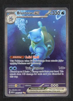 Blastoise EX 200/165 Scarlet & Violet 151 Holo Rare Pokemon TCG Card - Image 1