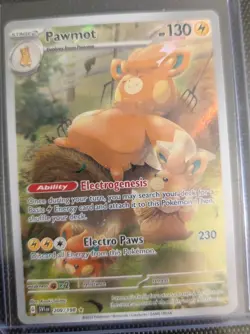 Pokemon Pawmot TCG Illustration Rare Card 209/198 Scarlet & Violet Base Set - Image 1