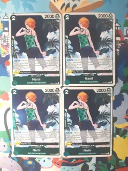 One Piece Card Game Nami OP03-030 - Green - Pillars Of Strength - Playset - NM - Image 1