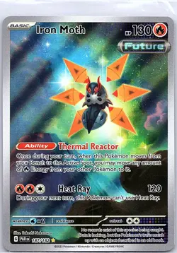 Iron Moth 187/182 SV04: Paradox Rift - Pokemon Card - NM - Image 1