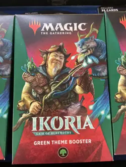 magic the gathering ikoria lair of behemoths green theme booster (lot of 3) - Image 2