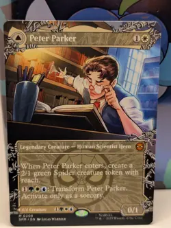 MTG - Peter Parker / Amazing Spider-Man - Borderless - SPM 208 - REGULAR - NM - Image 1