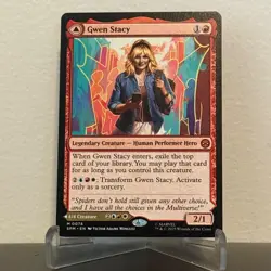 GWEN STACY | GHOST Spider-Man M 0078 2-Sided Non-Foil NM/M Magic Gathering MTG - Image 1