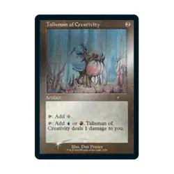 WOTC MtG Magic the Ga Talisman of Creativity (Retro Frame) (Foil Etched) ( NM - Image 1