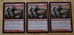 MTG 3x Rare Red Legendary Creature HEARTLESS HIDETSUGU - Image 1