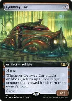 2x Getaway Car - Foil Extended Art Streets of New Capenna LP MTG - Image 1