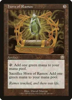 2x Horn of Ramos Mercadian Masques MP MTG - Image 1