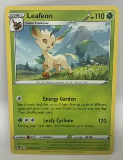 Pokemon TCG Leafeon Sword & Shield - Astral Radiance 013/189 Regular Rare - Image 2