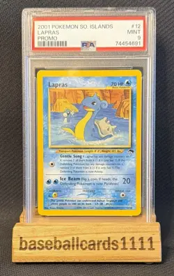 2001 Pokemon - Lapras Non Holo - Southern Islands Promo 12/18 - PSA 9 Mint P1 - Image 1