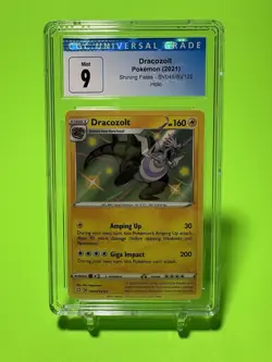 CGC 9 Dracozolt Shining Fates SV045/SV122 Holo Shiny Holo Mint Pokemon - Image 1