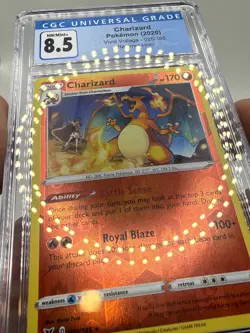 2020 Pokemon TCG - Charizard Reverse Holo #025/185 Vivid Voltage CGC 8.5 - Image 3