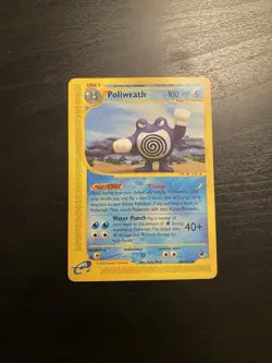 Pokemon TCG Poliwrath 60/165 Pokemon Expedition Rare Regular Non-Holo - Image 1