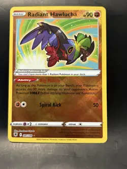 Pokemon TCG Radiant Hawlucha Sword & Shield Astral Radiance 081/189 Near Mint - Image 1