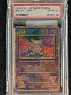 1999 Pokemon Japanese Promo Ancient Mew I "Nintedo" Error - PSA 10 🔥🤯🔥GRAIL - Image 1