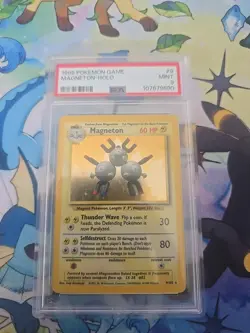 1999 Pokemon Base Set Unlimited Magneton Holo PSA 9 9/102 Mint #9 - Image 1