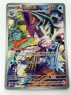 Pokemon 2023 Paldea Evolved Baxcalibur Holo Illustration Rare #210/193 - Image 1