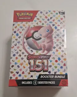 Pokemon 151 Scarlet & Violet Booster Bundle, Box SEALED 6 Booster Packs 60 Cards - Image 1
