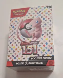 Pokemon 151 Scarlet & Violet Booster Bundle, Box SEALED 6 Booster Packs 60 Cards - Image 2