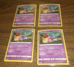 POKEMON SWORD AND SHIELD GLARIAN SLOWPOKE PROMO LOT 4 CARDS - Image 3