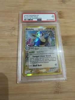 Pokemon TCG Blastoise EX Crystal Guardians Holo Card 2/100 Delta Species PSA 7 - Image 2