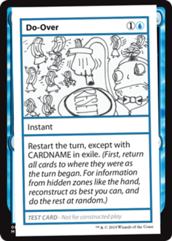 Do-Over (No PW Symbol) - Mystery Booster - Convention Edition Playtest Cards # M - Image 1