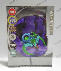 Bakugan Card - Deep Cave - Silver Gate Card - BA590 - 8/48q - 2009 - Image 1