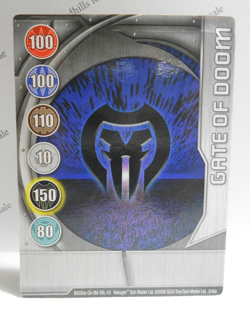 Bakugan Card - Gate Of Doom - Silver Gate Card - BA350a - 3/48e - 2008 - Image 1