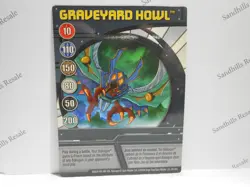 Bakugan Card - Graveyard Howl - Blue Ability Card - BA620 - 38/48q - 2009 - Image 1