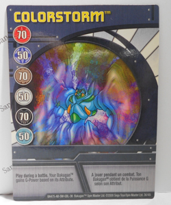 Bakugan Card - Colorstorm - Blue Ability Card - BA475 - 36/48i - 2008 - Image 1