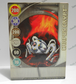 Bakugan Card - Carpus Crypt - Silver Gate Card - BA723 - 4/48ah - 2009 - Image 1