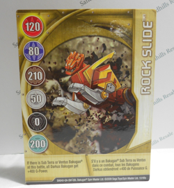 Bakugan Card - Rock Slide - Gold Gate Card - BA640 - 10/48q - 2009 - Image 1