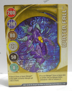 Bakugan Card - Water Fall - Gold Gate Card - BA641 - 11/48q - 2009 - Image 1