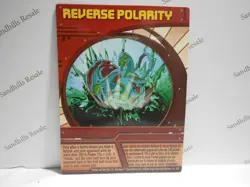 Bakugan Card - Reverse Polarity Hylash - Red Ability Card - BA398 - 3/8f - 2008 - Image 1