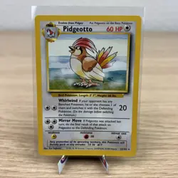 Pidgeotto 22/102 Pokemon Card Unlimited Edition Rare Base Set 1999 WOTC - Image 1