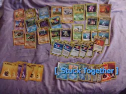 Vintage 1999-2000 Pokemon Lot. Cards Are In MP-Damaged Condition Please See Pics - Image 2