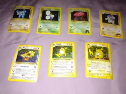 Vintage 1999-2000 Pokemon Lot. Cards Are In MP-Damaged Condition Please See Pics - Image 3