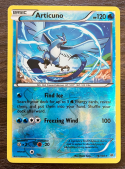REVERSE HOLO Articuno 16/108 - 2015 Pokemon Roaring Skies Rare Card - CLEAN NM - Image 1