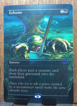 MTG🎇 Exhume (Borderless FOIL MYTHIC) Commander: Duskmourn: House of Horror NM❤ - Image 1