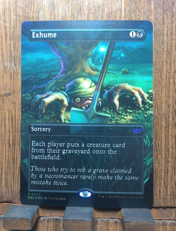 MTG🎇 Exhume (Borderless FOIL MYTHIC) Commander: Duskmourn: House of Horror NM❤ - Image 2