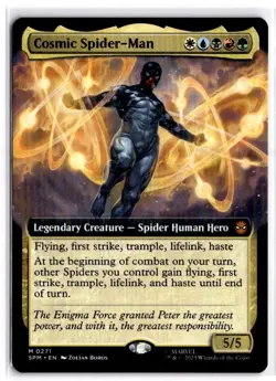 MTG Cosmic Spider-Man (Extended Art) M 271 NM - Image 1
