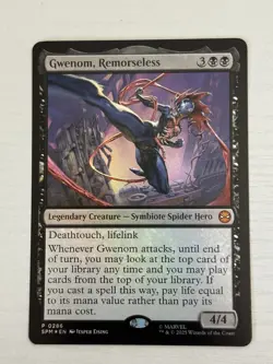 Gwenom, Remorseless (0286) - Foil - Promo -Marvel's Spider-Man - MTG - NM - Image 1