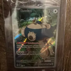 Pokemon TCG Snorlax Promo Pokemon Center Stamped SVP 051 Sealed In plastic - Image 1