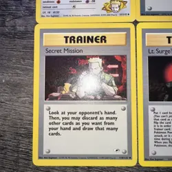 Lt. Surge's Gym Heroes Pokemon Card LP Lot X4 - Image 4